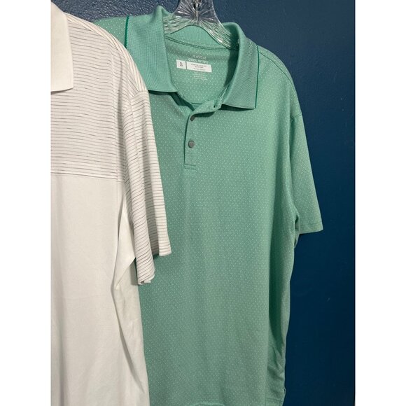 3 Haggar Cool 18 Tec Mens Polo Shirts Bundle XL Quick Dry Stretch Comfort - Picture 4 of 10